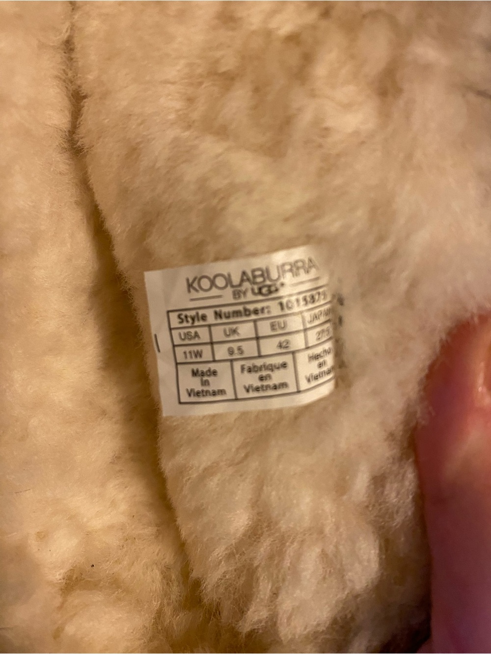 UGG Koolaburra Cream Shearling-Lined Ankle Booties
